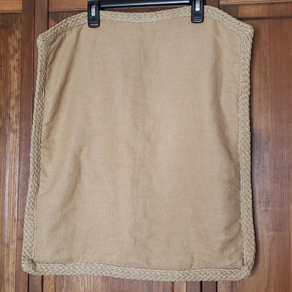 Pottery Barn Linen Jute Braid Pillow Cover
